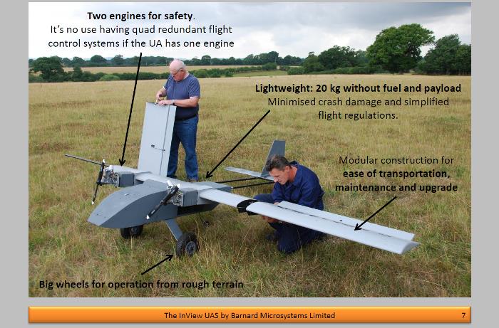 InView UAS for use in commercial, scientific and state applications